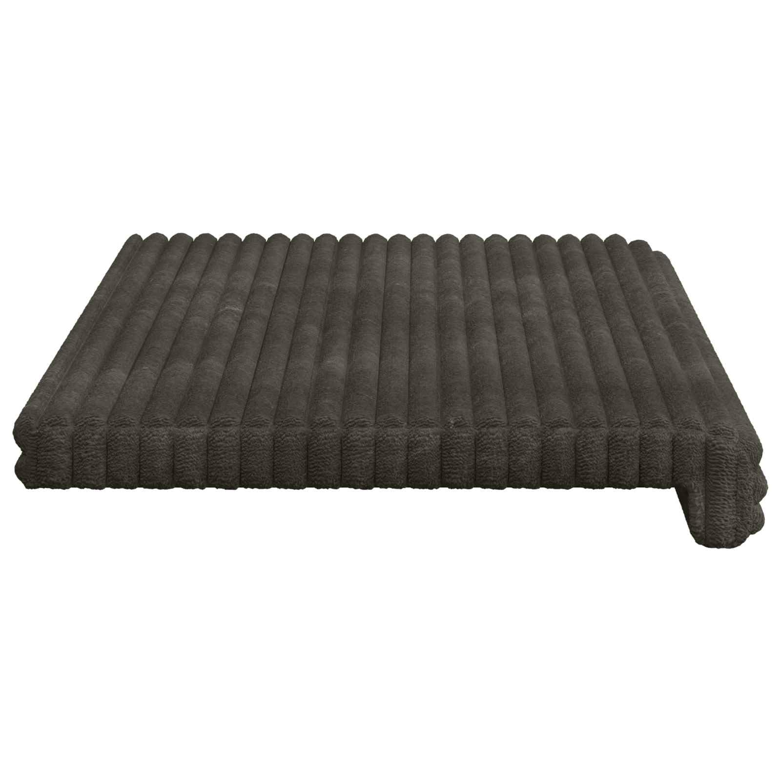 Poduszka na ławkę, sztruks pluszowy, antracyt, głębokość 35 cm | Miękki materiał sztruksowy, rama z materiału drewnopochodnego, antypoślizgowe dno, łatwa pielęgnacja, do przedpokoju i salonu