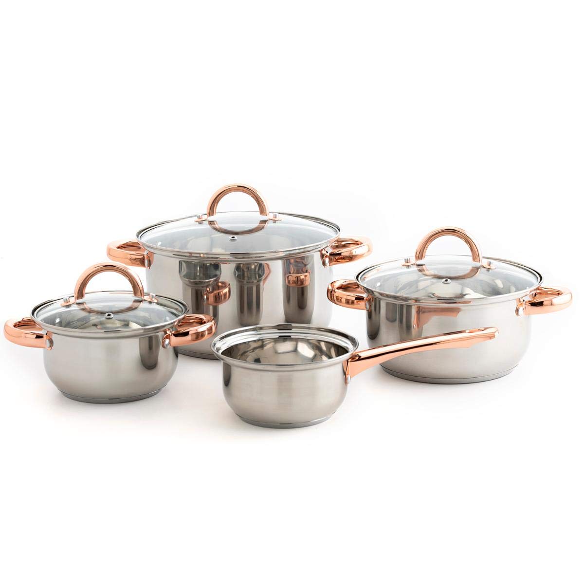 BATERIA ACERO INOXIDABLE | Acero, Acero Inox, acabado metalizado, 14cm - 1l