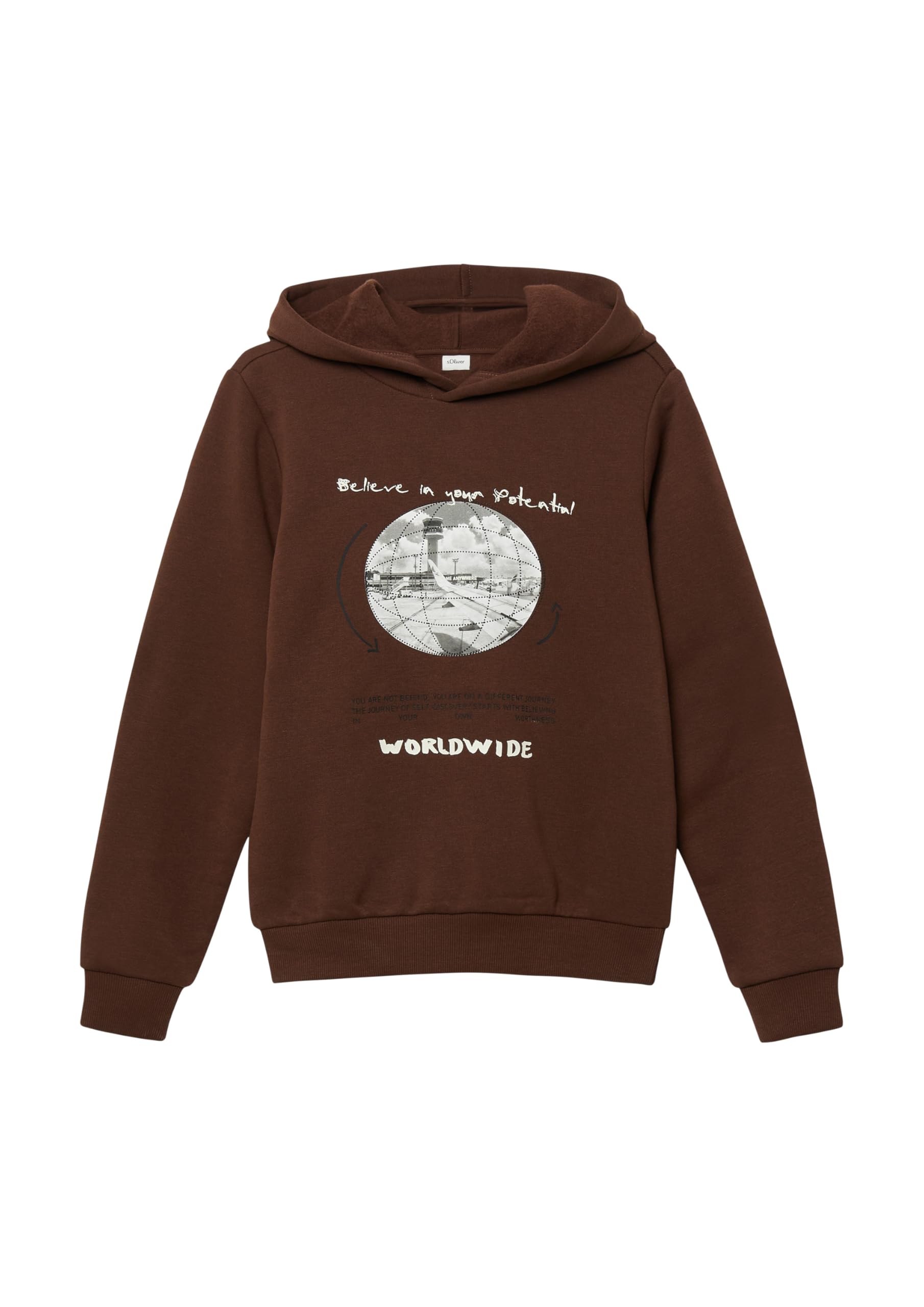 s.Oliver Kuscheliger Hoodie mit Frontprint