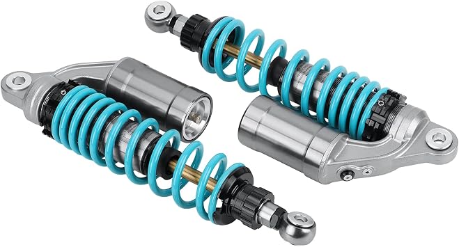 Universal 320mm Motorcycle Air Shock Absorbers Rear Suspension Compatible with Gokart Honda ATV CB Yamaha 12.5 Inch 2PCS (Blue)