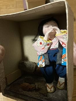 古い 登山人形？ 郷土人形 民芸 古道具 アンティーク 古作 住吉人形 裸雛 オスのみ 民芸 郷土人形 古道具