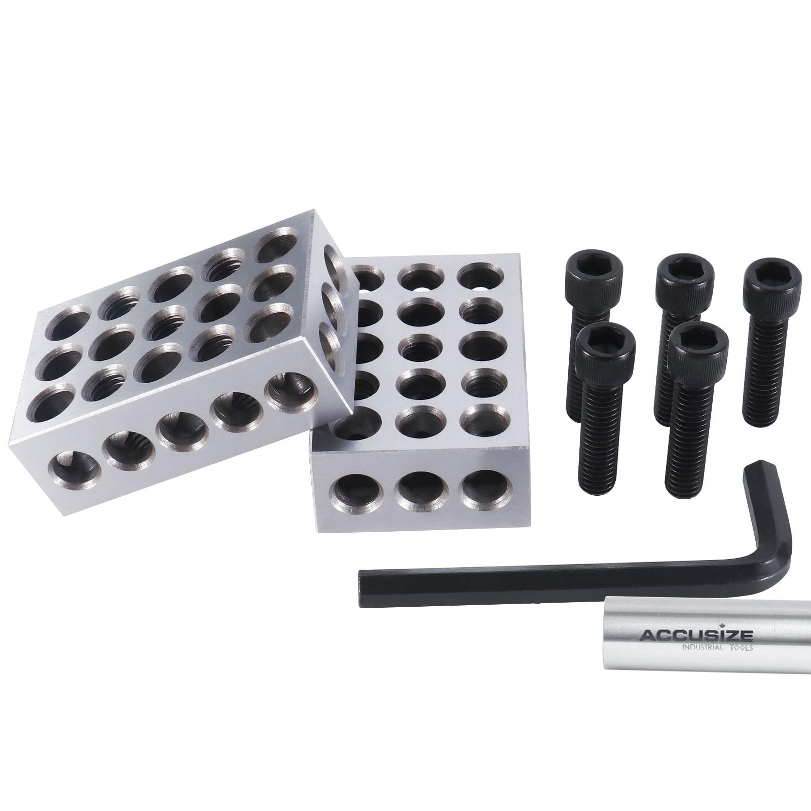Accusize Ultra Precision 1-2-3 Blocks Set, 23 Holes, 2 Pc Pair — Amazon image 4