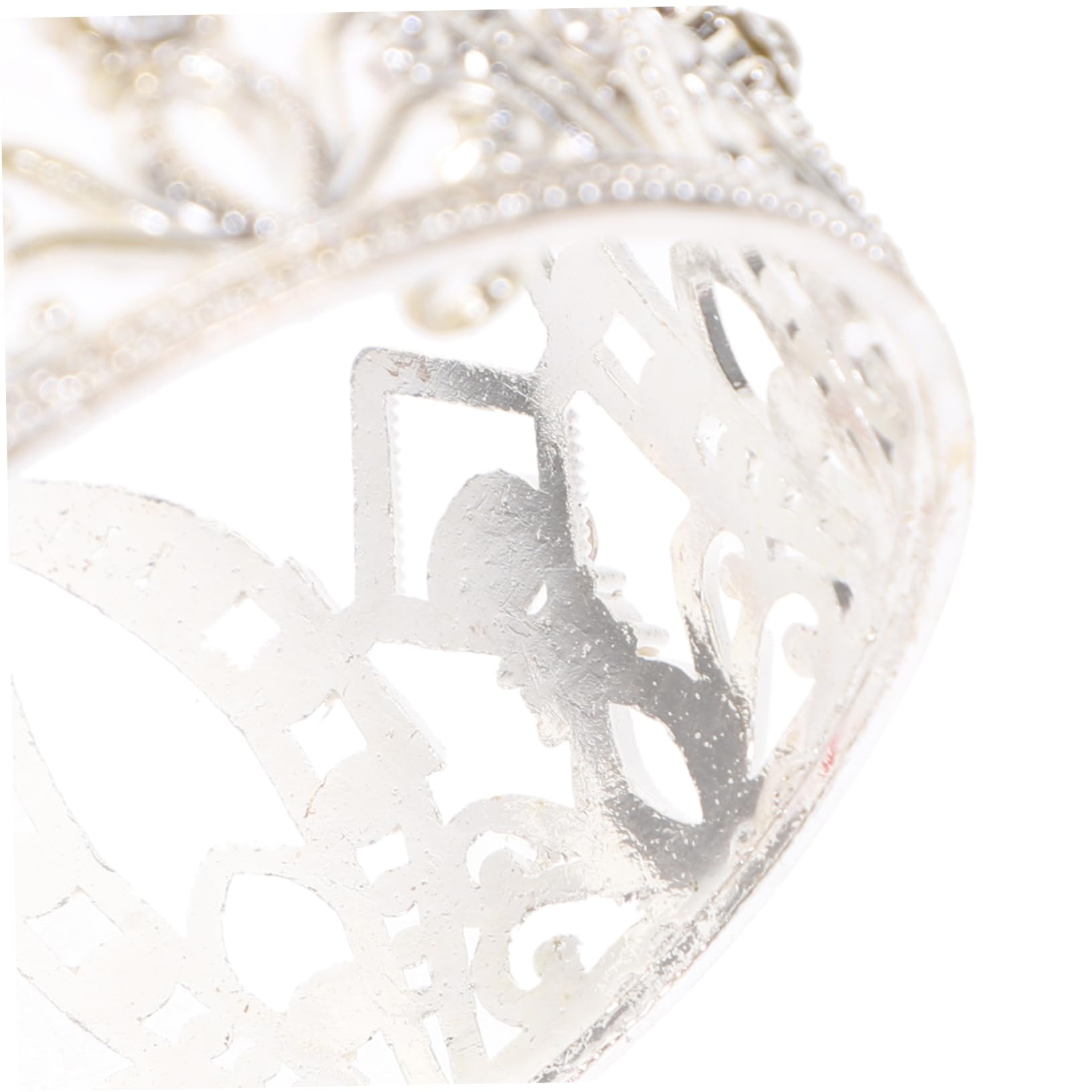 Homoyoyo Couronne de Gâteau D’Anniversaire en Alliage et Strass, Argenté