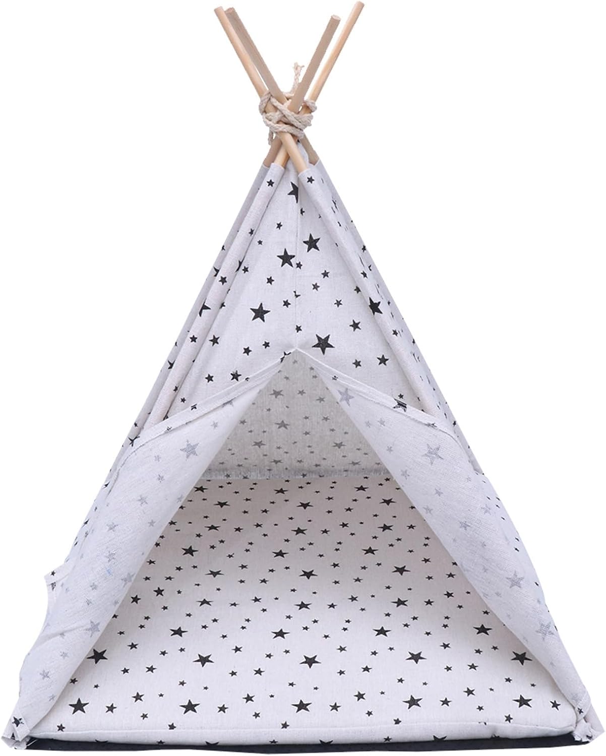 SEWACC Portable House Small Cats Dog Washable Pet for Tent and Dogs Breathable Wood Material Comfortable with Easy Setup Indoor and Outdoor