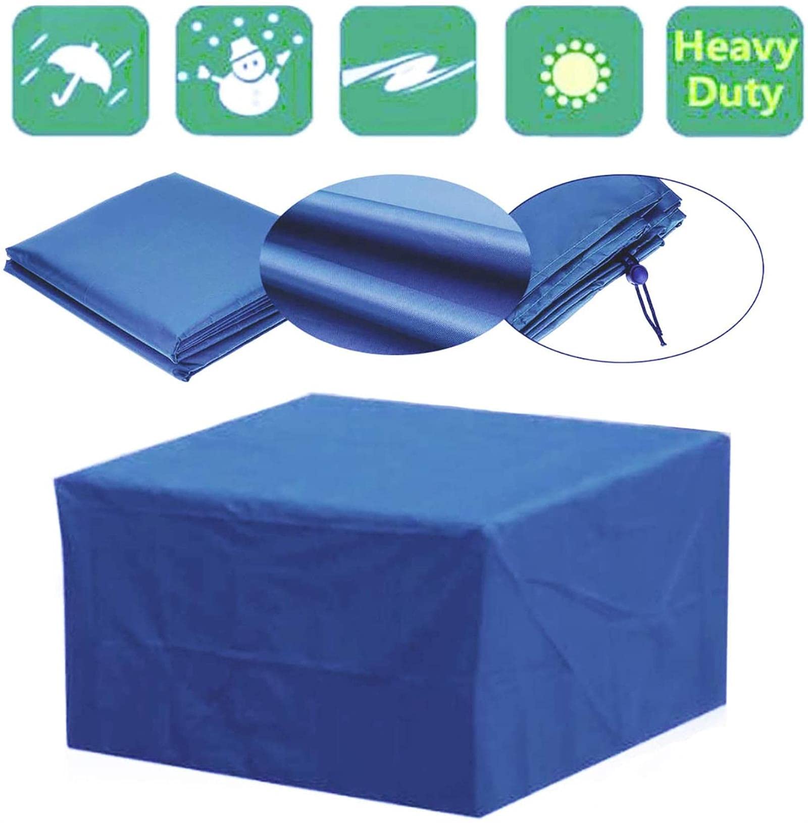 Copertura per mobili da Giardino Impermeabile, Copertura per mobili da terrazza 210D Copertura di Protezione UV in Tessuto Oxford Resistente Adatta per Esterni t