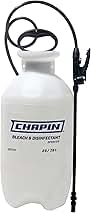Chapin 22074: Made in The USA Disinfectant Bleach Pressure Pump Tank Sprayer, 2-Gallon, Adjustable Cone Nozzle, Compatible with Bleach Solutions and Fungicides, Translucent White