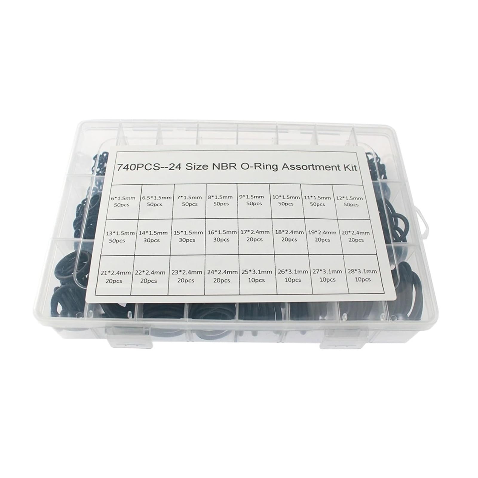 Manguito combinado de caucho de nitrilo con junta tórica 740/800(740PCS)