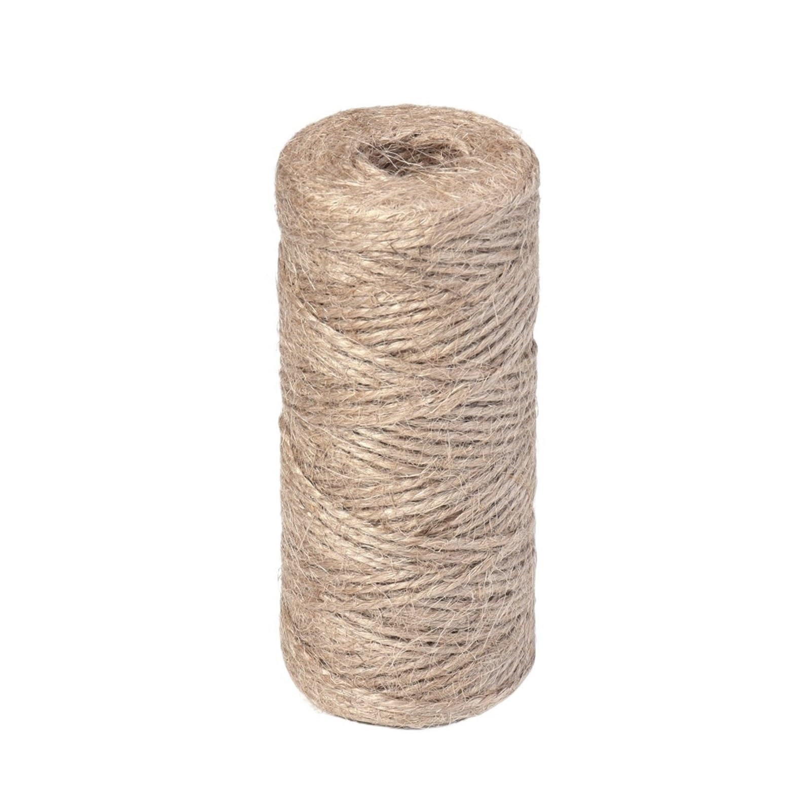 100M 1-3.0mm Jute Rope String Ribbon Crafts DIY Vintage Cord Twine Thread Sewing Party Wedding Home Decortion(1.5mm)