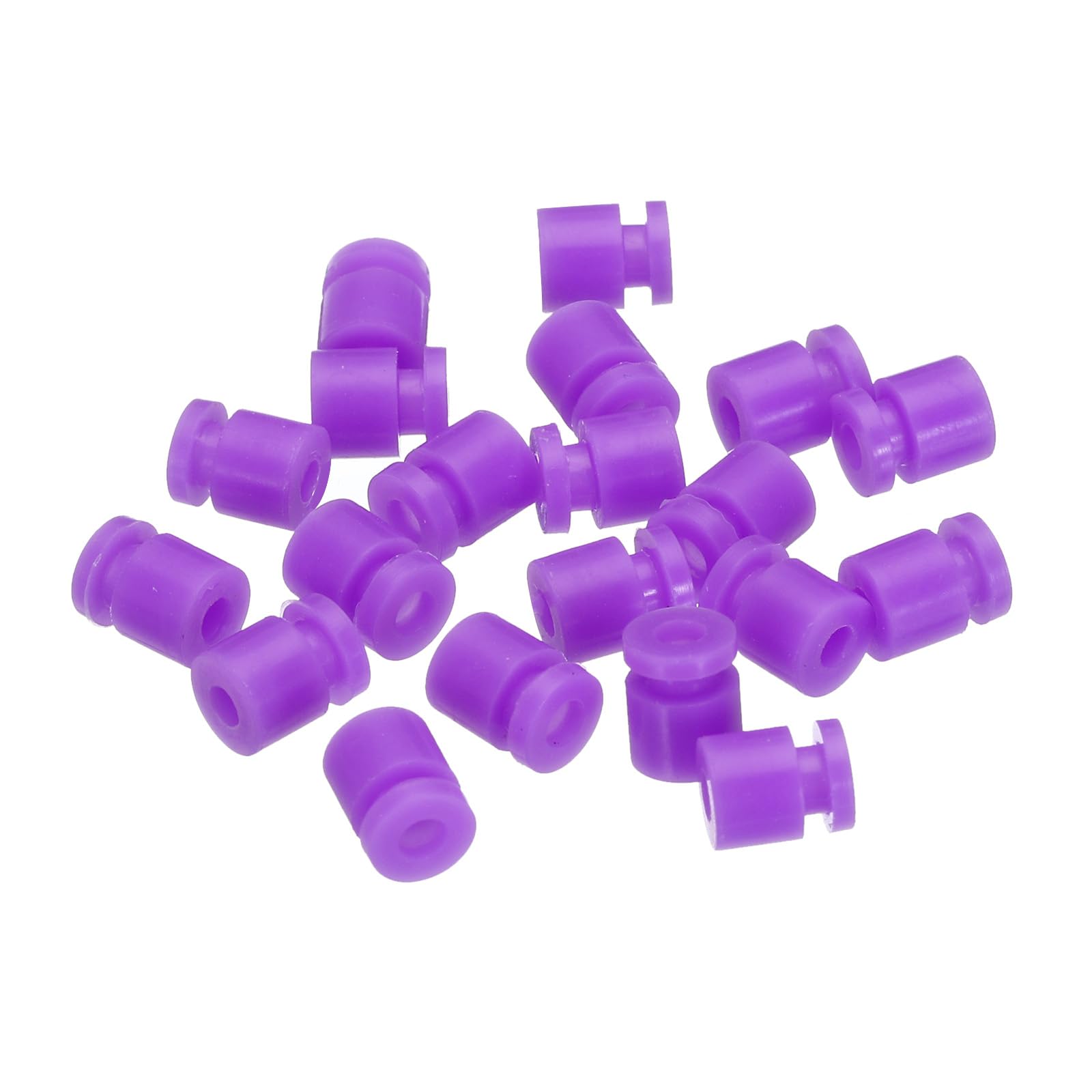 HePbak 20 Pièces/lot Anti-vibration En Caoutchouc Amortisseur Boule De Suspension Boule D'amortissement Des Chocs Pour Caméra FPV Ou Contrôleur De Vol Pièces De Drone (couleur : Bleu 10 Noir 10