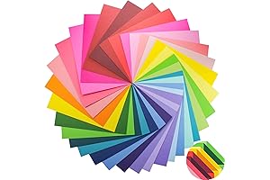 100 Pack Double-Sided Colored Cardstock Heavy Weight