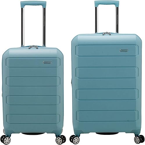 Traveler's Choice Pagosa Indestructible Hardshell Spinner equipaje, Celeste (Baby Blue), Pagosa Indestructible Hardshell Expansible Spinner Equipaje