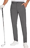Vista 1 de SPECIALMAGIC Pantalones de golf para hombre, elásticos, ajustados, ligeros, con bolsillos con cremallera
