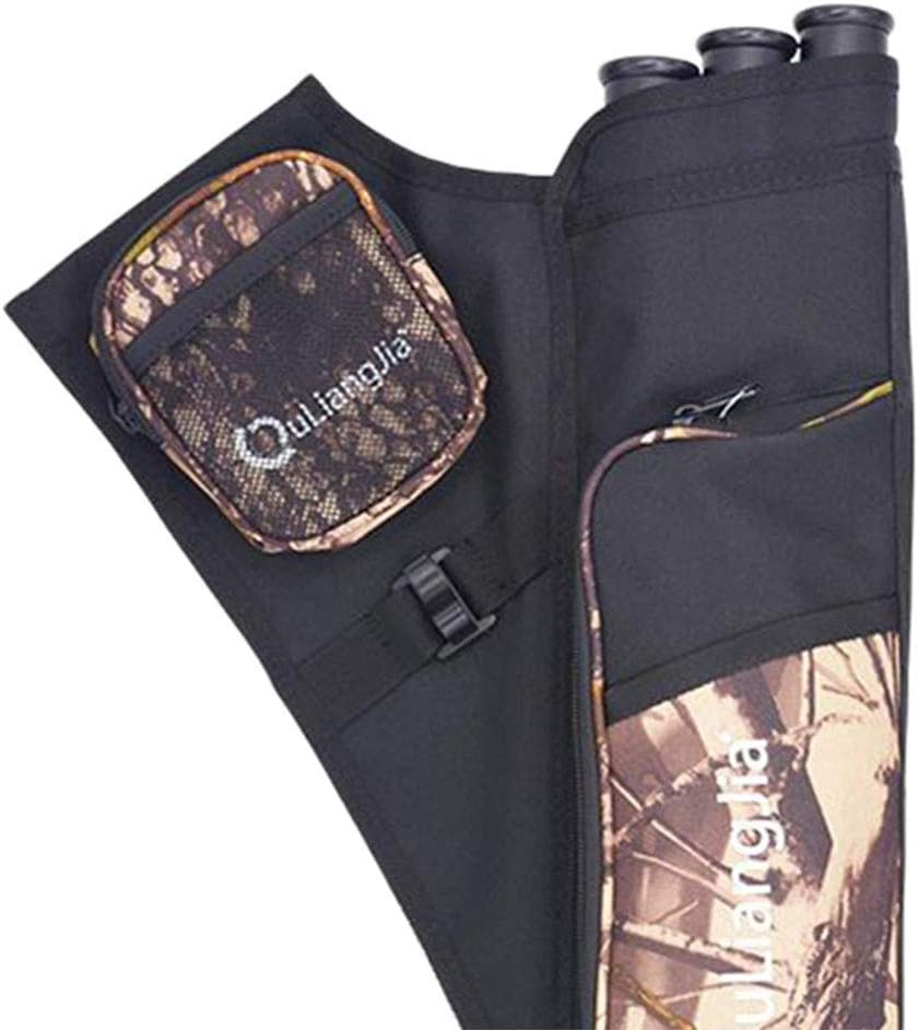Three-Tubes Adjustable Archery Arrow Hip Belt Quiver Holder Bag Pouch 2 Colors Camo