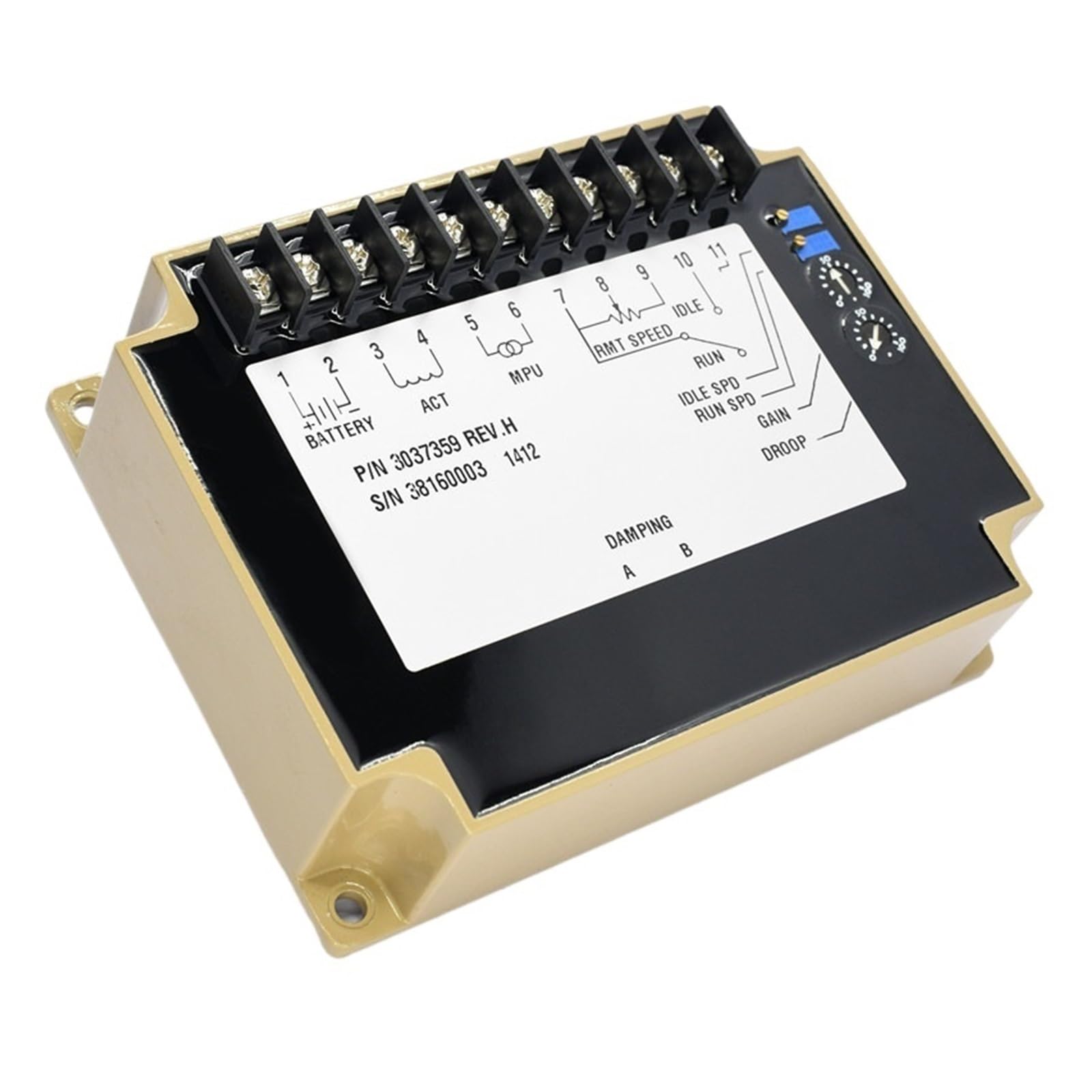 GTGFCSP Generator speed control board speed controller electronic speed regulator 3044196, 3037359(3037359)