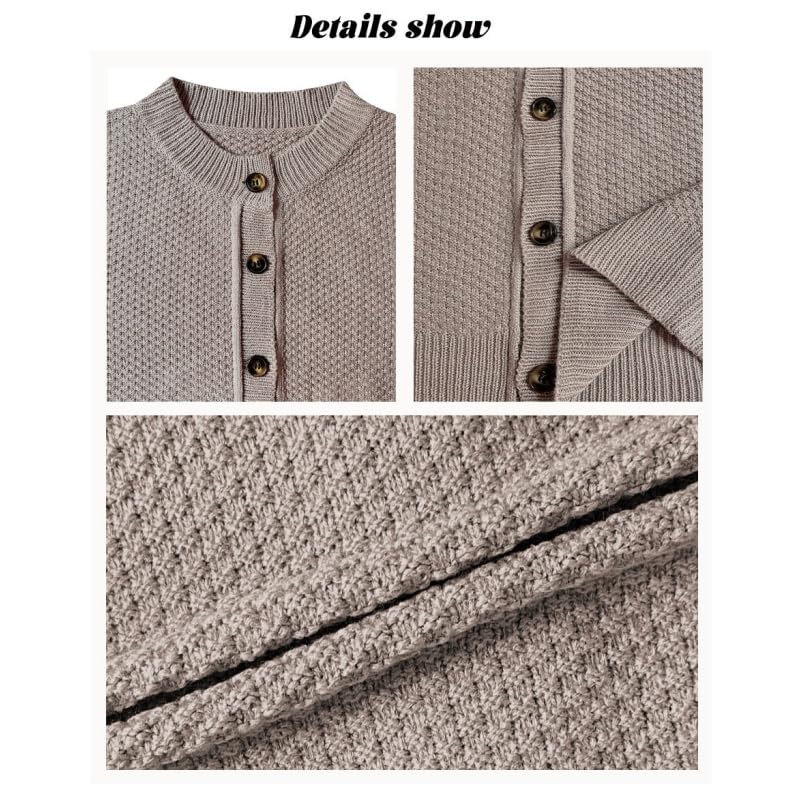 Générique Gilet Court Boutonné pour Femme en Maille Douce Et Légère Manches Longues Col Rond Style Décontracté. Idéal pour L'Oktoberfest Le Bureau Et Le Quotidien en Automne Et en Hiver.