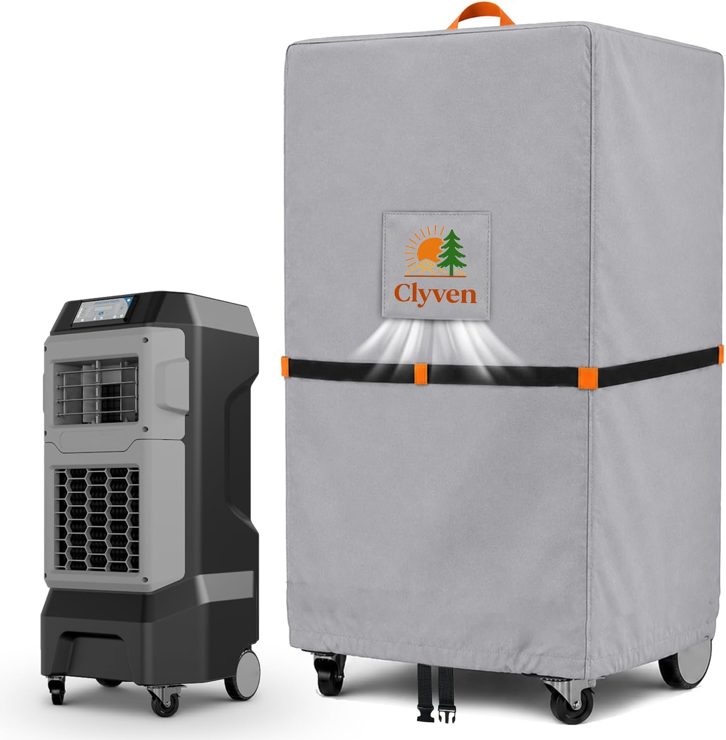 Cover for Portacool CVRR0006K, Apex 6500 & Jetstream 270, 420D Heavy Duty Waterproof Evaporative Air Cooler Cover, UV Resistant Dustproof Outdoor Protection, Portacool Parts Compatible