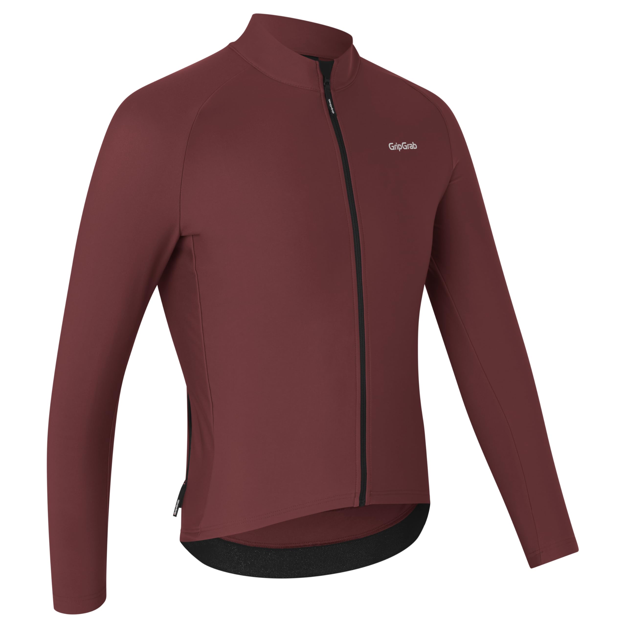Gripgrab Dark Red Thermapace Thermal Long Sleeve Jersey Small