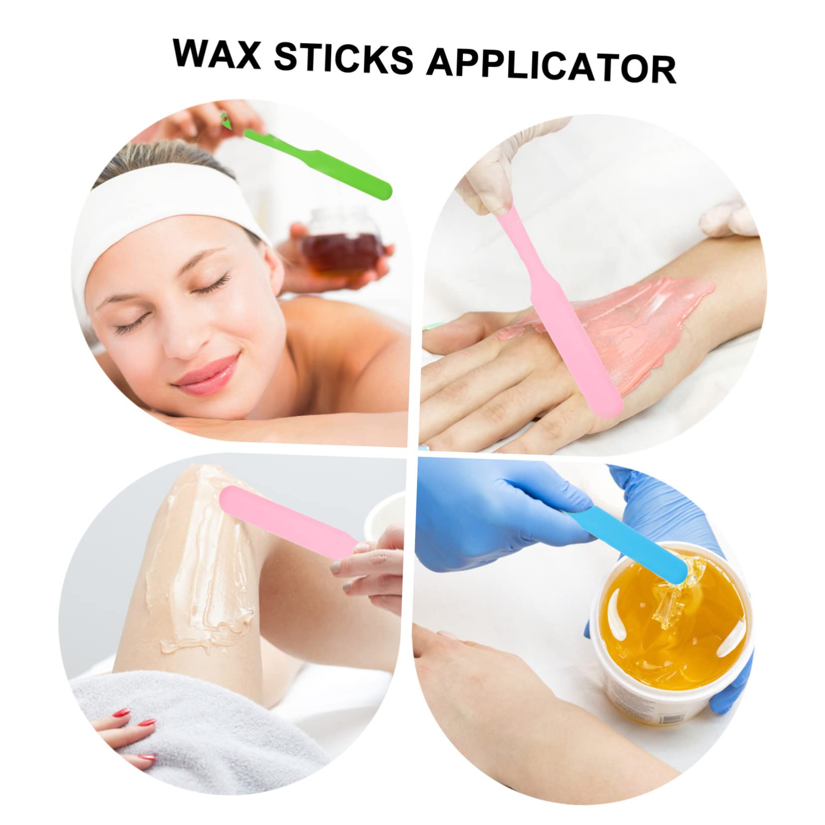 LIFKOME Silicone Applicator Stick for Hair Waxing Hair Removal and Eyebrow Shaping