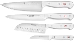 W STHOF Gourmet White 4-Pc Asian Knife Set
