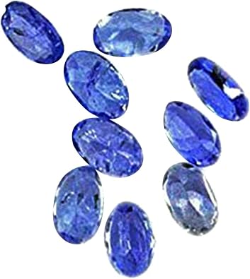 GemMartUSA Tanzanite Loose Gemstones, 1+ Carat Wholesale Lot, 100% Natural Tanzanite Gems, Oval semi-precious, Jewelry Making TZ-60002
