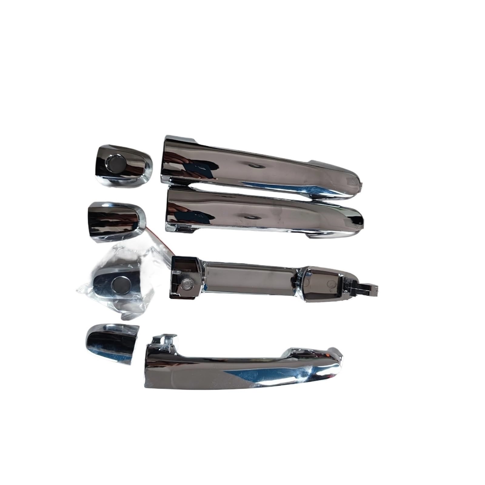 Nokrgqw Chrome Set 4Pcs Left Handle Passenger Exterior Door Handle For Toyota For Camry 2002-2006 For Auris For Avensis For Aygo For Corolla For Matrix For Rav4(Chrome Set 4Pcs)