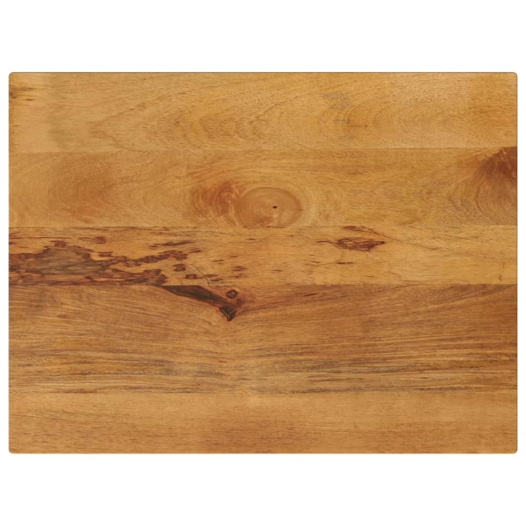 vidaXL Tischplatte, Holztischplatte Rechteckig Rustikal, Ersatztischplatte für Couchtisch Beistelltisch Esstisch, Holzplatte, Massivholz Mango
