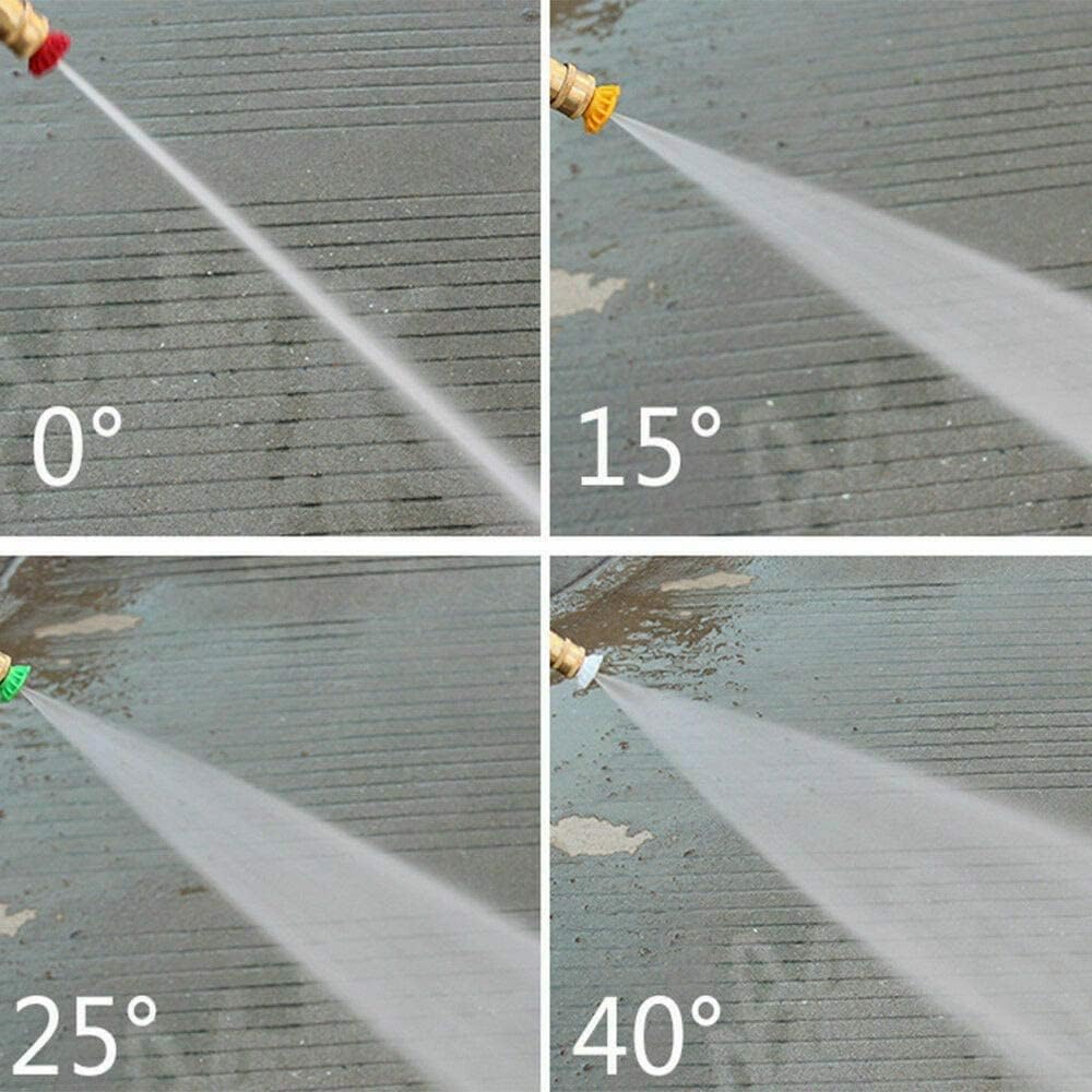 Treki 7pcs Boquilla para Hidrolimpiadora a Presión Boquillas de Conexión Rápida de 1/4" Boquilla Lavadora a Presión para Limpieza de Automóviles y Jardinería 4000 PSI, 2.5 GPM