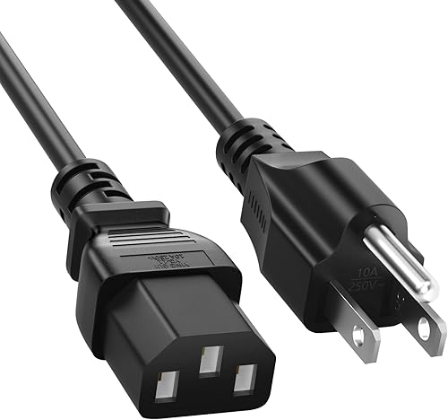 Cable de alimentación de CA de 4 pies (3.9 ft), cable de alimentación C13 de 3 clavijas compatible con olla a presión eléctrica Instant Pot, Instant