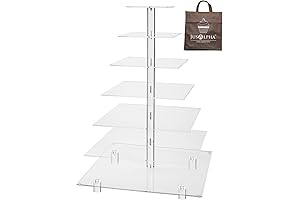 Grand 7-Tier Wedding Acrylic Tower For Cupcakes and Sweets
