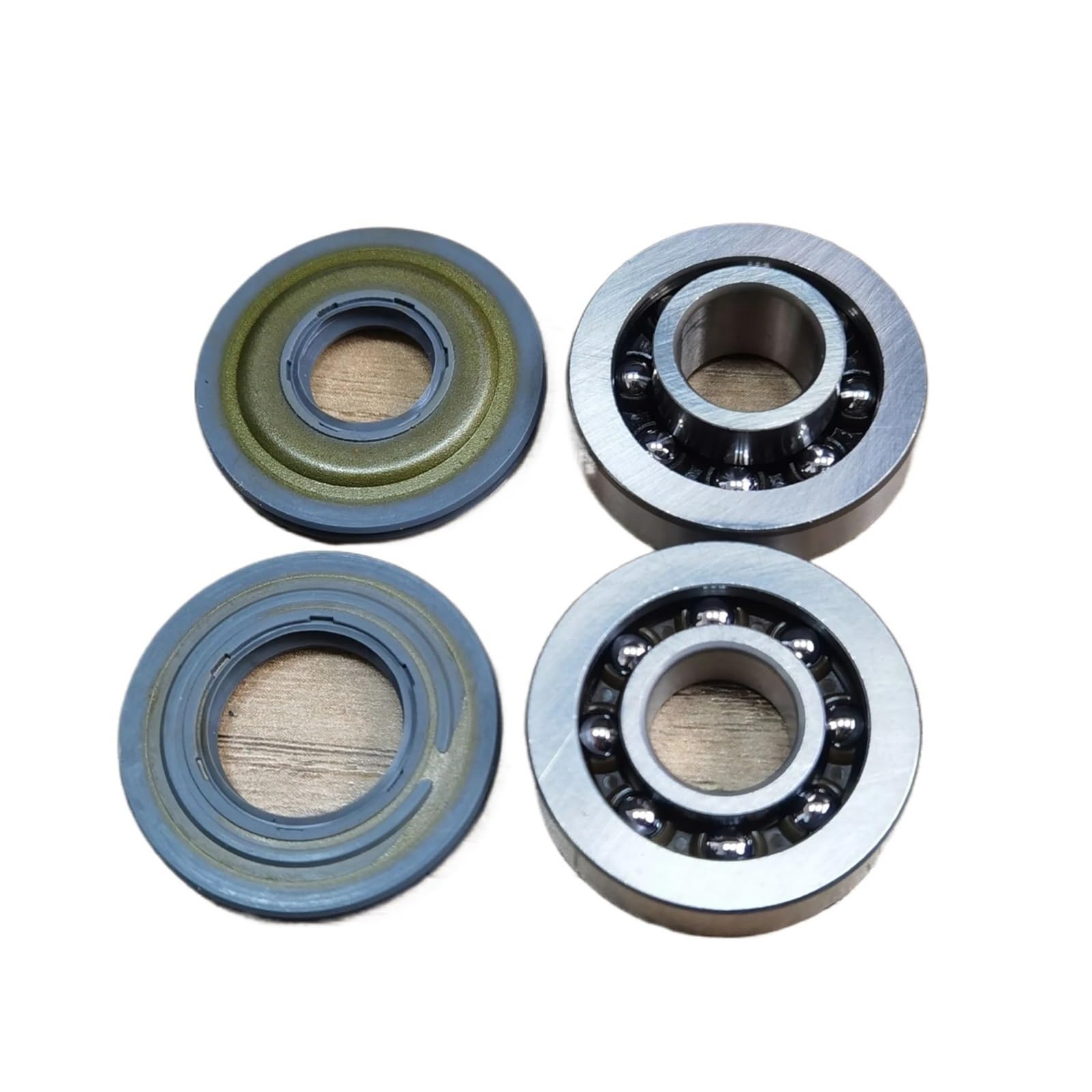 Anillo retén Juego de cojinetes de bolas y sellos de aceite para cigüeñal, compatibles con motosierras Husqvarna 135, 140, 435, 435E, 440 y 440E. Retén Aceite Cigüeñal(Bearing seal set)