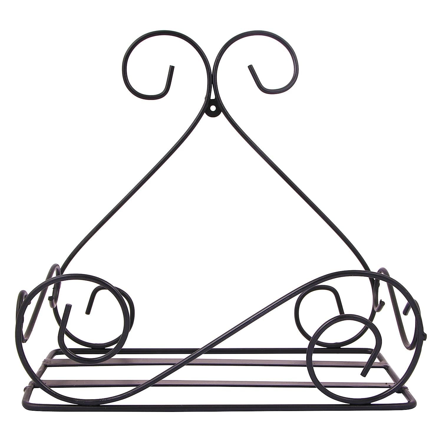 Metal New Flower Pot Plant Stand Flower Pot Stand / Wall Rack for Balcony Living Room Outdoor Indoor Plants Over The Balcony Grill Rack (SET OF 1)