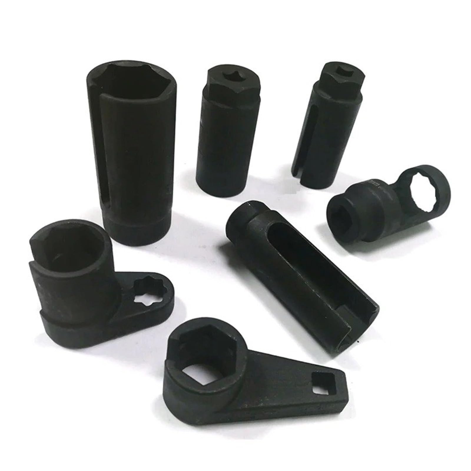 NOX Sensor 7 Piezas 1/2 3/8 Kit De Enchufe De Sensor De Acero De Accionamiento O2 Juego De Llaves De Vaso De Herramienta De Manga De Sensor De Oxígeno Partículas PM