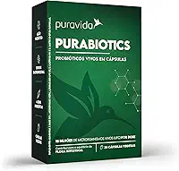 Puravida Suplemento de fibra alimentar Purabiotics 30 cápsulas