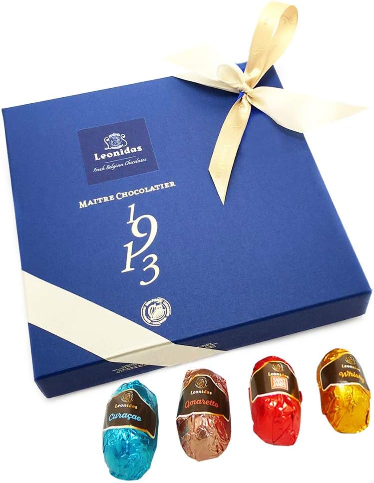 Chocolate Liqueurs, 15 Leonidas Assorted Dark Chocolate Belgian Liquors