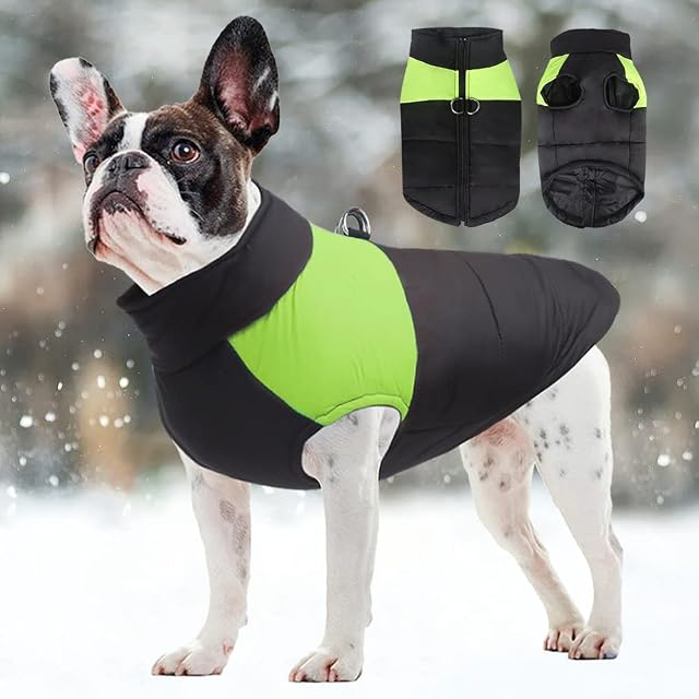 Foto 5 de 7 de FEimaX Abrigo para Perro Impermeable Chaqueta Cálido de Invierno y Otoño