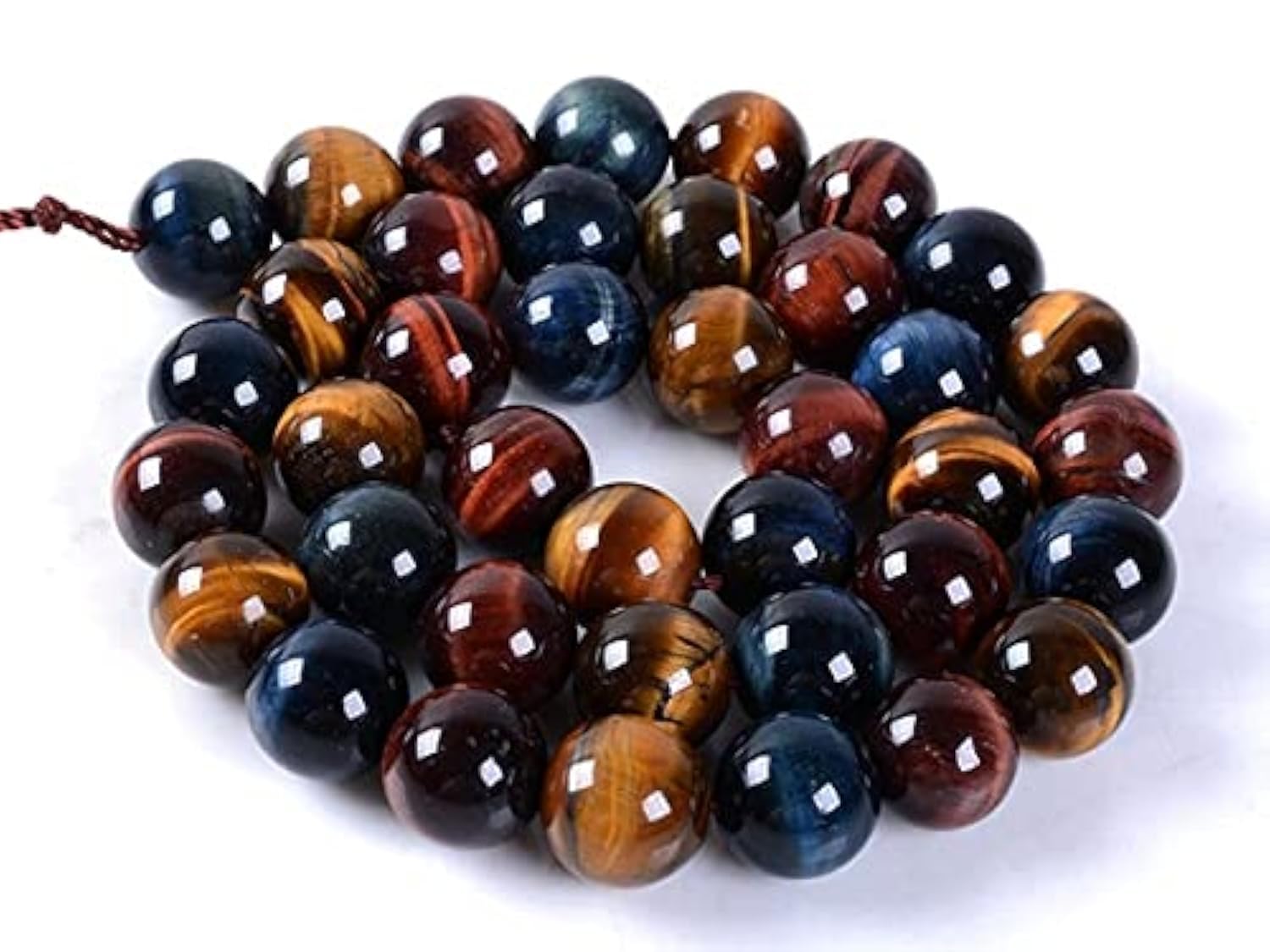 Perles oeil de tigre 10mm LKBEADS pour remplacer les pierres synthétiques ternes