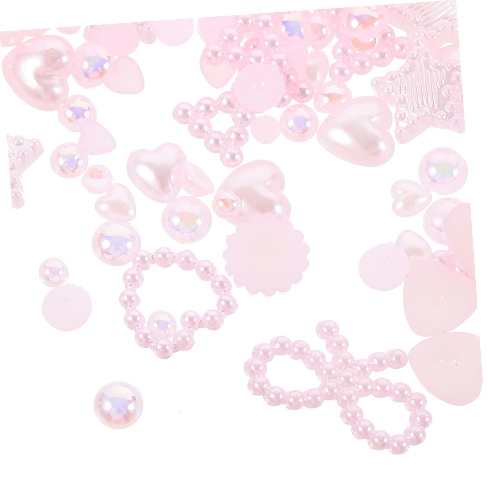 Ipetboom 1Bag Bow Heart Nail Charms Unique Manicure Decorations for Stunning Nail Art Cute Nail Decors for Women for Parties Special Occasions