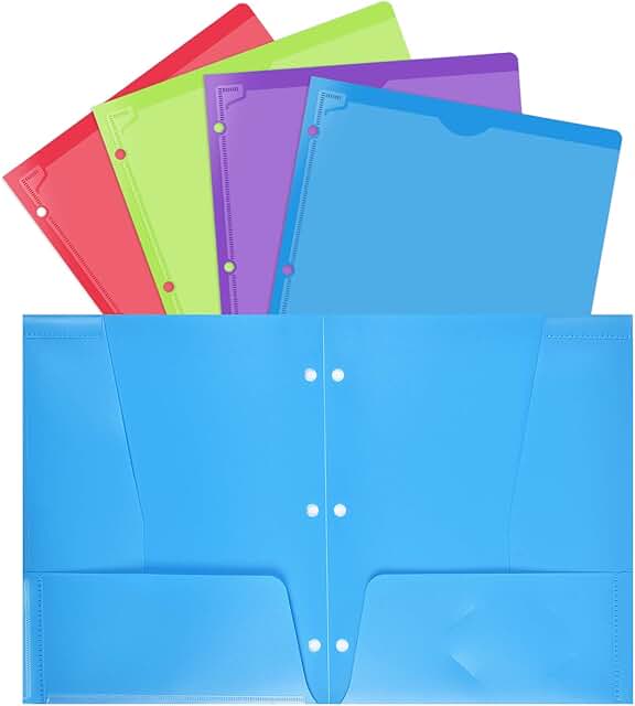 folders with clear front pocket