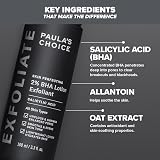 Paula's Choice SKIN PERFECTING 2% BHA Lotion Exfoliant - Leave-on Exfoliating Lotion Fights Blackheads & Enlarged Pores - Exfoliating Peel with Salicylic Acid - All Skin Types - 100 ml - 5