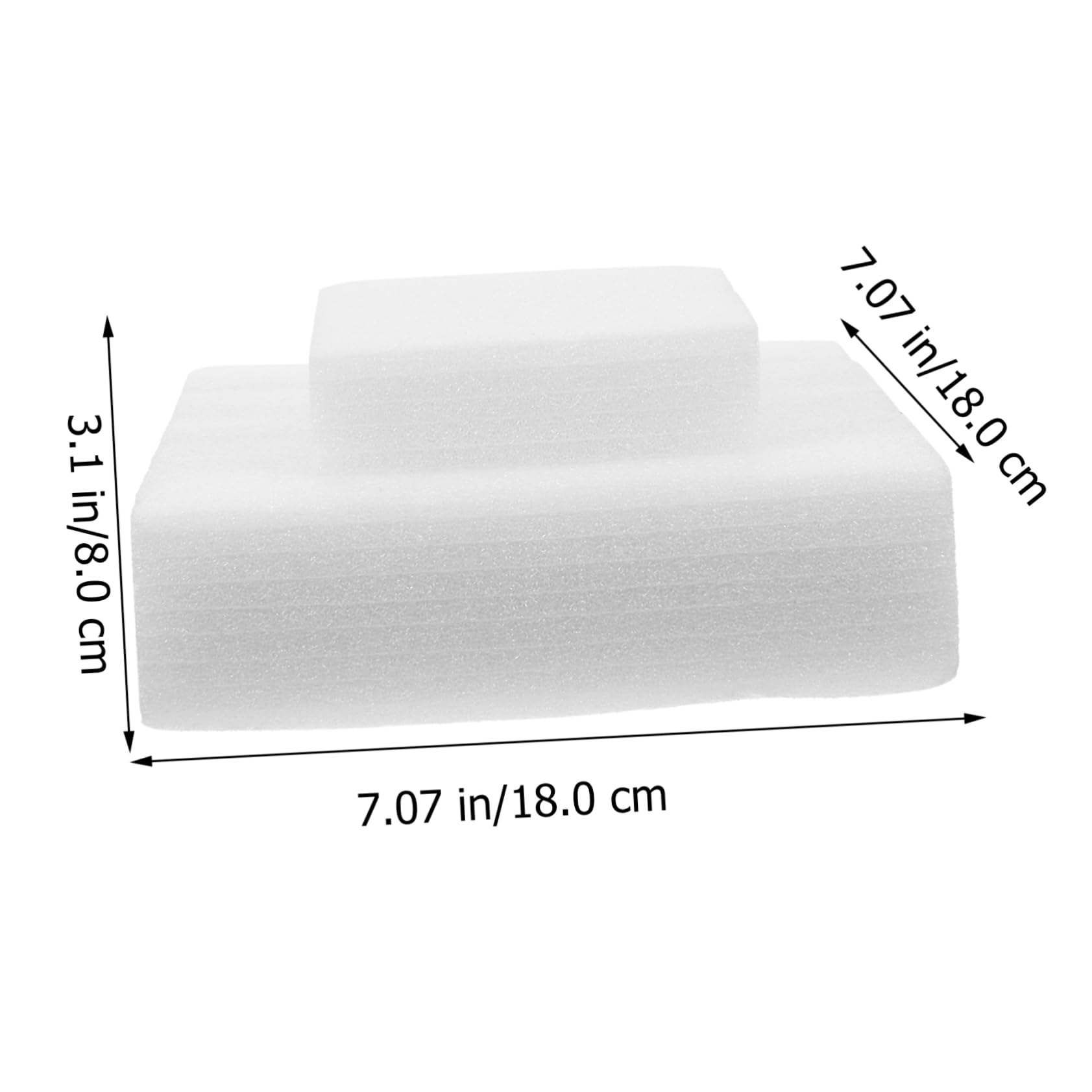OHPHCALL Large Foam Blocks Thick Foam Board Arrangement for Floral Florist Foam Packing Liner Plant Foam Dried Flower Mud Multi-use Flowers Flower Foam Craft Foam Block Foam Liners White
