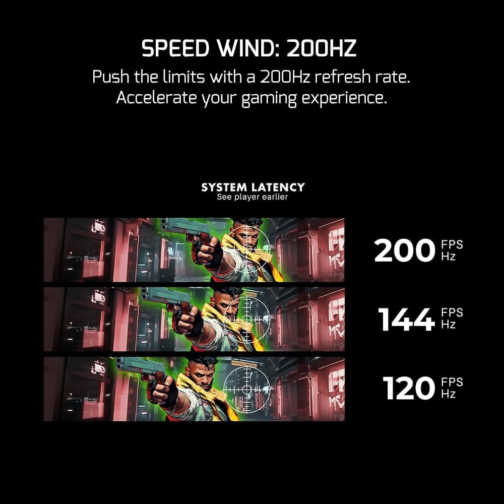 GAMEPOWER Vivid T50 Curved 27 Zoll Gaming Weiß Monitor, 200Hz, Full HD 1920x1080p, VA Panel, 0,5 ms, 125% sRGB, FreeSync & G-Sync, White PC Bildschirm, integrierte Lautsprecher