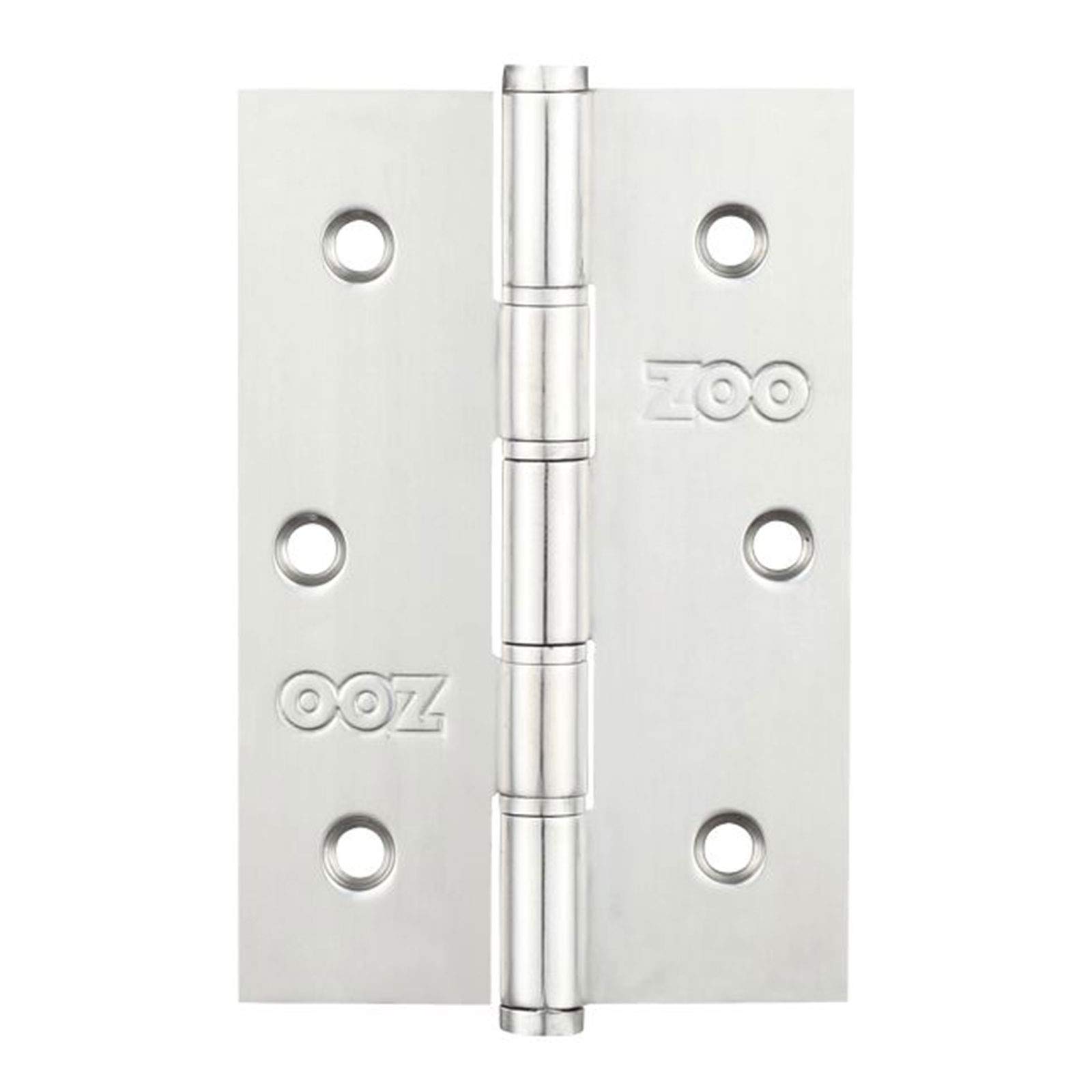 Zoo Hardware Slim Knuckle Ball Bearing Hinge - 76Mm X 52Mm - Polished Stainless Steel