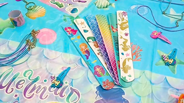 Mermaid Party Favours, 84pcs Mermaid Theme Party Favors Set