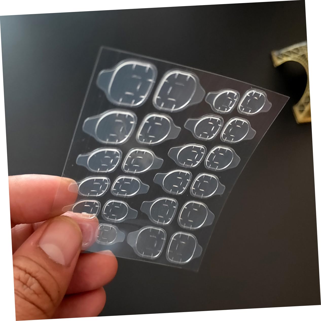 Healvian 150pièces Autocollants Adhésifs Pour Transparent Gel Jelly Colle Faciles à Utiliser Idéals Pour Manucure Et Décoration Parfaits Pour Événements Et Fêtes
