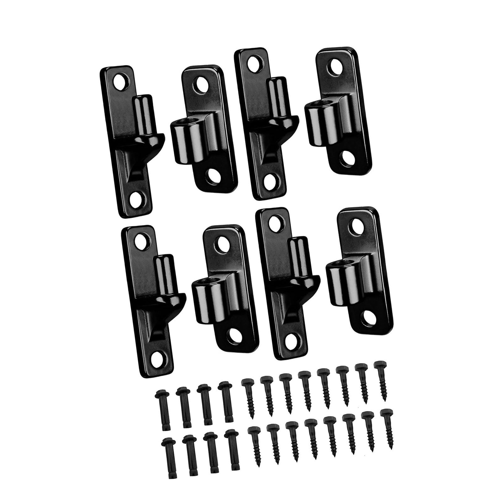 Paquete de 4 bisagras de puerta de alta resistencia, accesorio portátil de acero inoxidable resistente para una instalación segura en la instalación de puerta de valla de madera
