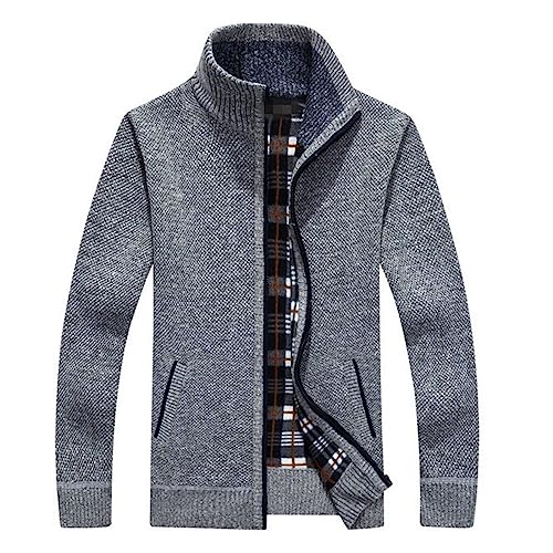 Cardigan en tricot pour homme col châle pour silhouette ajustée