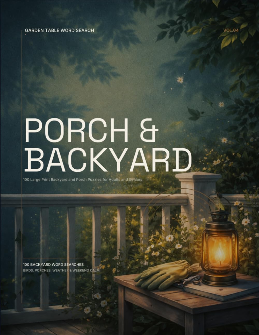 Garden Table Word Search: Porch & Backyard: Large Print Backyard and Porch Word Searches