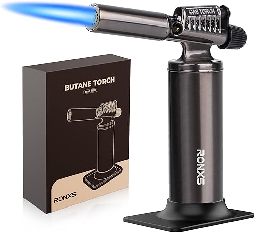 RONXS Antorcha de butano antorcha grande de construcción de metal de alta calidad ajustable recargable industrial encendedores multiusos para