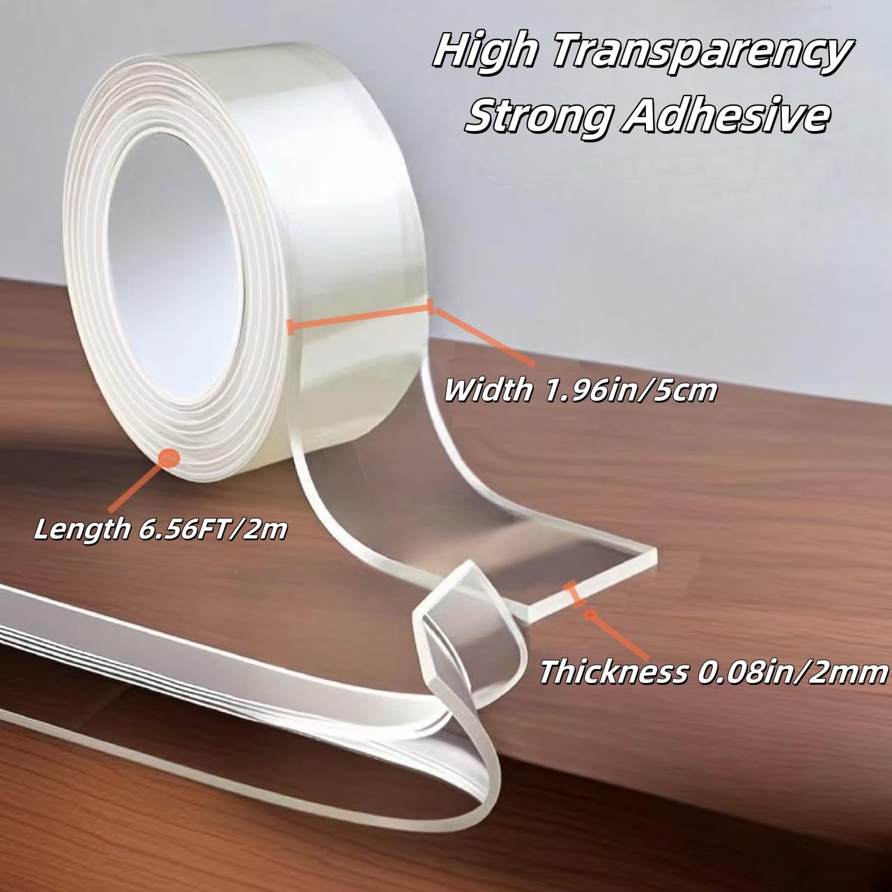 Edge Protector.Self-Adhesive Flexible Edge Protector for Furniture, Cabinet Door and Drawer.1.96in Width x6.56ft Length(5cmx2m) furnlture Edge Bumper