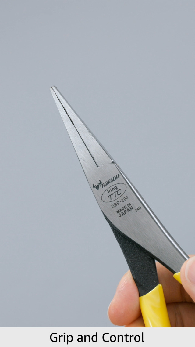 Tsunoda, DBP-200, Duckbill Pliers, Wide Long Nose Pliers 8-Inch